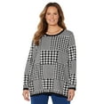 thumbnail image 1 of Catherines Women's Plus Size Liz&Me Patterned Pullover Sweater, 1 of 4
