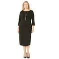 thumbnail image 1 of Catherines Women's Plus Size Liz&Me Ponte Knit Dress, 1 of 4