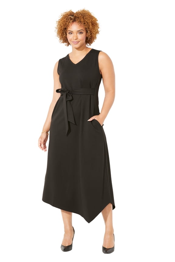 Women's Plus Size Liz&Me Sleeveless Ponte Knit Dress