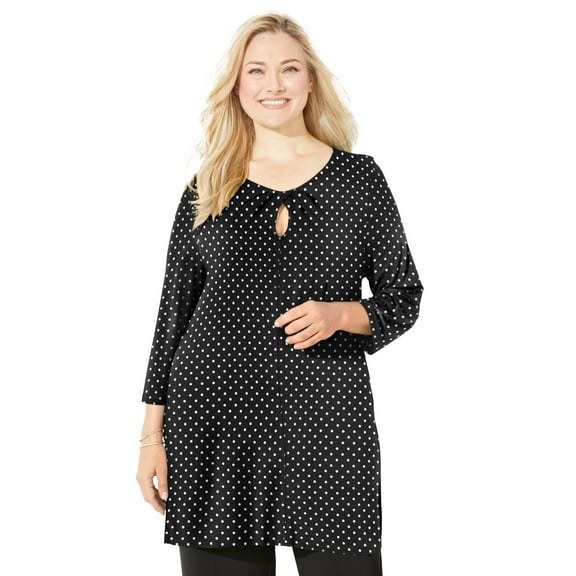 Catherines Women's Plus Size Liz&Me Swing Tunic Top