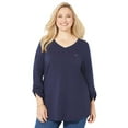 thumbnail image 1 of Catherines Women's Plus Size Liz&Me V-Neck Top, 1 of 3