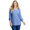 thumbnail image 1 of Catherines Women's Plus Size Liz&Me V-Neck Top, 1 of 4