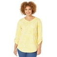 thumbnail image 1 of Catherines Women's Plus Size Liz&Me V-Neck Top, 1 of 4