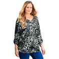 thumbnail image 1 of Catherines Women's Plus Size Liz&Me V-Neck Top, 1 of 4