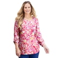 thumbnail image 1 of Catherines Women's Plus Size Liz&Me V-Neck Top, 1 of 4