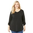 thumbnail image 1 of Catherines Women's Plus Size Liz&Me V-Neck Top, 1 of 4