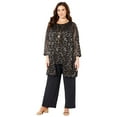 thumbnail image 1 of Catherines Women's Plus Size Luna Lace 3-Piece Pant Suit, 1 of 6