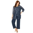 thumbnail image 1 of Catherines Women's Plus Size Luna Lace 3-Piece Pant Suit, 1 of 6