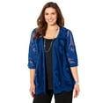 thumbnail image 1 of Catherines Women's Plus Size Mesh Crochet Cardigan, 1 of 2
