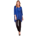 thumbnail image 1 of Catherines Women's Plus Size Metallic Dot Sharkbite Top, 1 of 4
