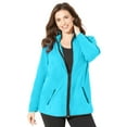 thumbnail image 1 of Catherines Women's Plus Size Micro Fleece Zip Jacket, 1 of 3
