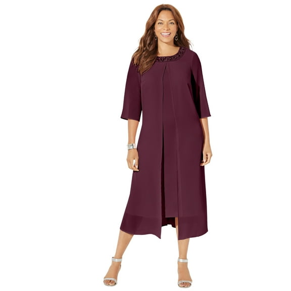 Catherines Women's Plus Size Midnight Dazzle Flyaway Dress