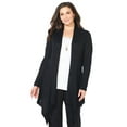 thumbnail image 1 of Catherines Women's Plus Size Mixed Rib Drape Cardigan, 1 of 4