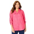 thumbnail image 1 of Catherines Women's Plus Size Modern Camp Shirt, 1 of 6