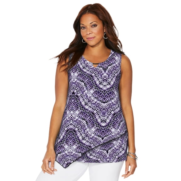 Catherines Women's Plus Size Monterey Mesh Tank
