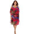 thumbnail image 1 of Catherines Women's Plus Size Open-Shoulder Chiffon Dress, 1 of 4