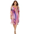 thumbnail image 1 of Catherines Women's Plus Size Open-Shoulder Chiffon Dress, 1 of 4