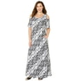 thumbnail image 1 of Catherines Women's Plus Size Open-Shoulder Pocket Maxi Dress, 1 of 2