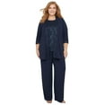 thumbnail image 1 of Catherines Women's Plus Size Petite 3-Piece Lace Gala Pant Suit, 1 of 6