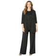 thumbnail image 1 of Catherines Women's Plus Size Petite 3-Piece Lace Gala Pant Suit, 1 of 6