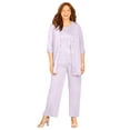 thumbnail image 1 of Catherines Women's Plus Size Petite Lace Gala 3-Piece Pant Suit, 1 of 6