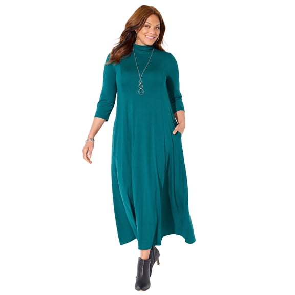Catherines Women's Plus Size Petite Anywear Maxi Dress