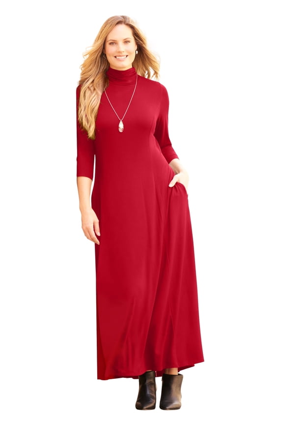 Women's Plus Size Petite Anywear Maxi Dress