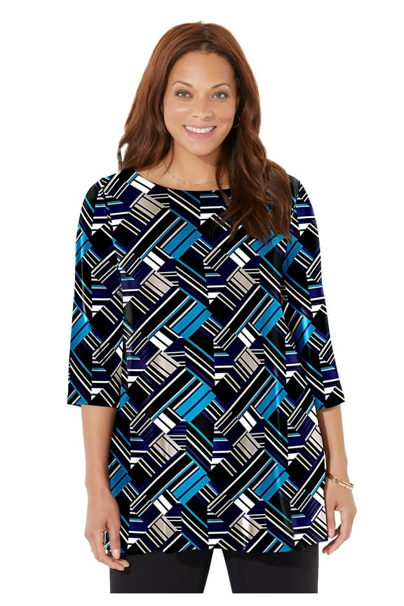 Women's Plus Size Petite Anywear Tunic