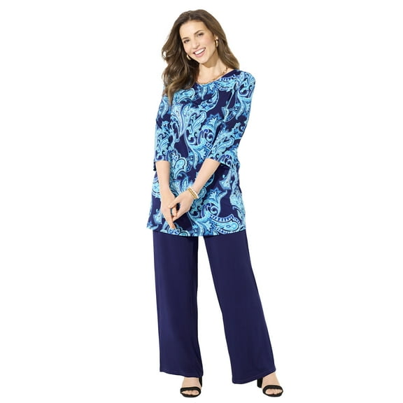 Catherines Women's Plus Size Petite Anywear Tunic