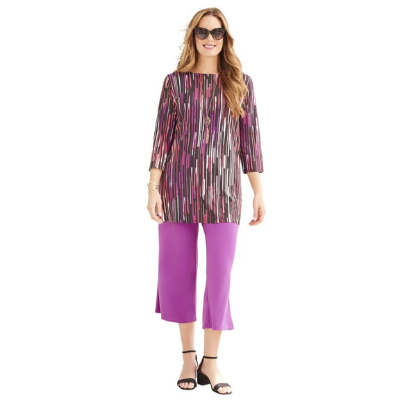 Catherines Women's Plus Size Petite Anywear Tunic