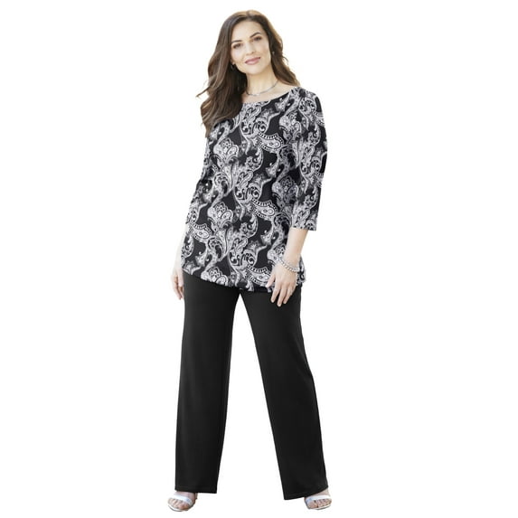 Catherines Women's Plus Size Petite Anywear Tunic