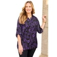 thumbnail image 1 of Catherines Women's Plus Size Petite Breezeway Georgette Blouse, 1 of 6