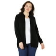 thumbnail image 1 of Catherines Women's Plus Size Petite Cozy Chenille Zip Cardigan, 1 of 3