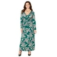 thumbnail image 1 of Catherines Women's Plus Size Petite Curvy Collection Draped Midi Dress, 1 of 1