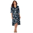 thumbnail image 1 of Catherines Women's Plus Size Petite Easy Faux Wrap Dress, 1 of 6