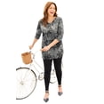 thumbnail image 1 of Catherines Women's Plus Size Petite Easy Fit 3/4-Sleeve V-Neck Tunic, 1 of 4