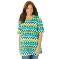 thumbnail image 1 of Catherines Women's Plus Size Petite Easy Fit Short Sleeve Scoopneck Tunic, 1 of 4