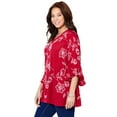 thumbnail image 1 of Catherines Women's Plus Size Petite Embroidered Gauze Tunic, 1 of 6