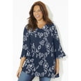 thumbnail image 1 of Catherines Women's Plus Size Petite Embroidered Gauze Tunic, 1 of 5