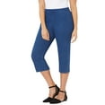 thumbnail image 1 of Catherines Women's Plus Size Petite Everyday Denim Pull-On Capri, 1 of 2
