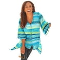 thumbnail image 1 of Catherines Women's Plus Size Petite Fresh Angle Buttonfront Blouse, 1 of 2