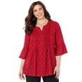 thumbnail image 1 of Catherines Women's Plus Size Petite Georgette Pintuck Blouse, 1 of 4