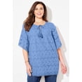 thumbnail image 1 of Catherines Women's Plus Size Petite Harborview Eyelet Top, 1 of 3