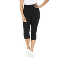 thumbnail image 1 of Catherines Women's Plus Size Petite Knit Legging Capri, 1 of 2
