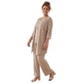 thumbnail image 1 of Catherines Women's Plus Size Petite Luna Lace 3-Piece Pant Suit, 1 of 4