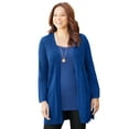 thumbnail image 1 of Catherines Women's Plus Size Petite Marled Sweater Cardigan, 1 of 5