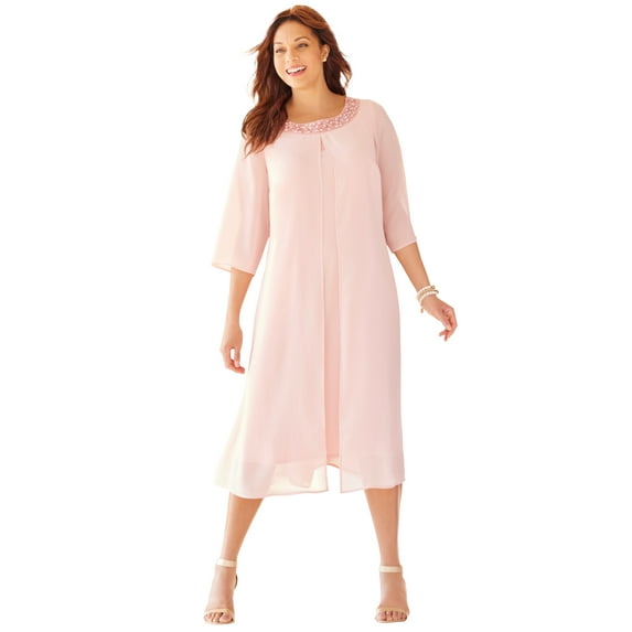 Catherines Women's Plus Size Petite Midnight Dazzle Flyaway Dress