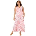 thumbnail image 1 of Catherines Women's Plus Size Petite Morning To Midnight Maxi Dress (With Pockets), 1 of 5