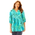 thumbnail image 1 of Catherines Women's Plus Size Petite Pintuck Buttonfront Blouse, 1 of 2