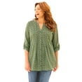 thumbnail image 1 of Catherines Women's Plus Size Petite Pintuck Buttonfront Blouse, 1 of 2